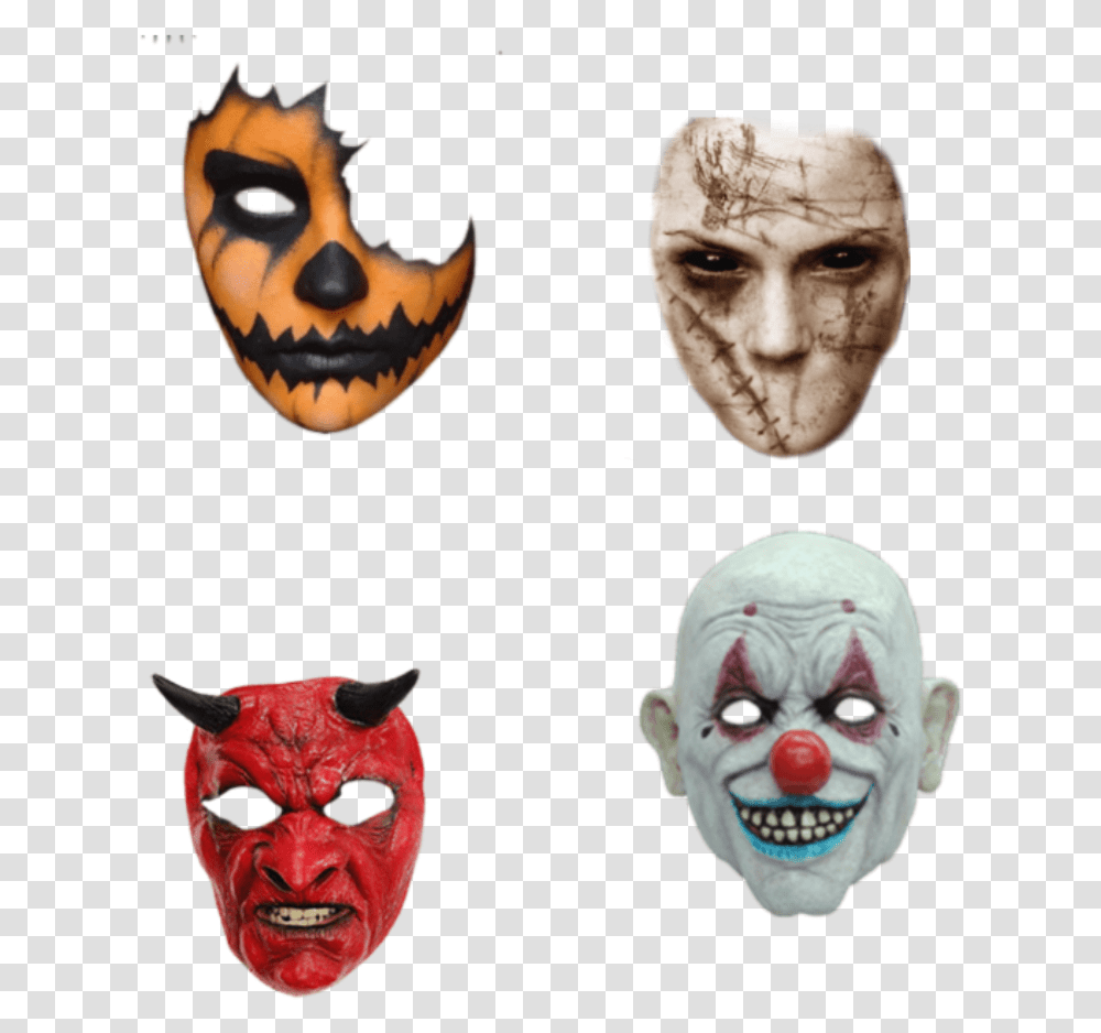 Halloween Holiday Myfavoriteholiday Horror Creature Creepy Clown Mask, Skin, Person, Human, Performer Transparent Png