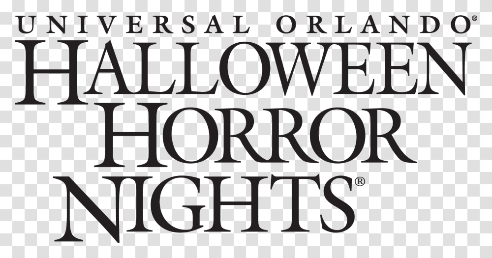 Halloween Horror Nights, Word, Alphabet, Poster Transparent Png