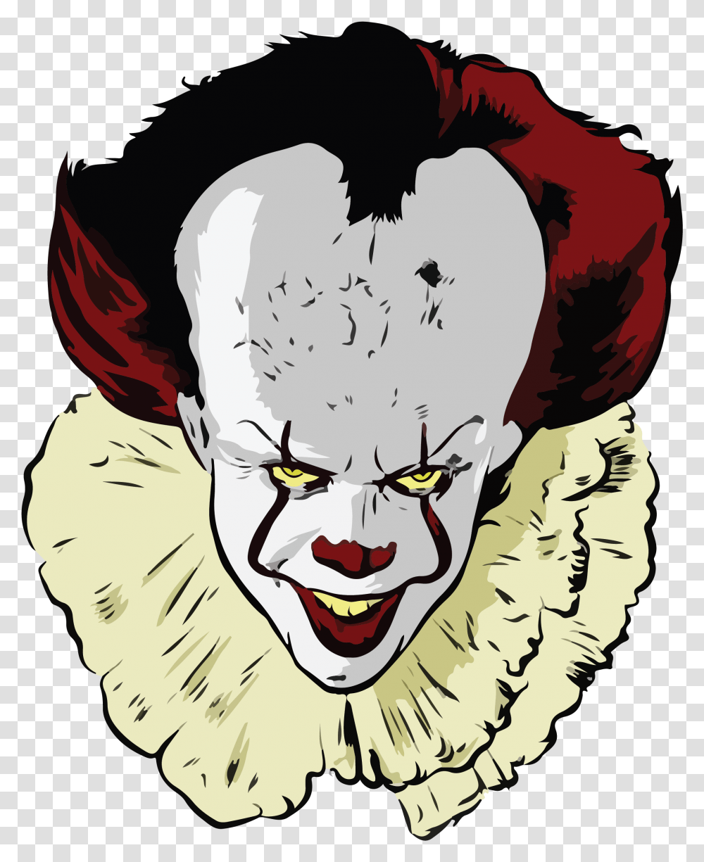 Halloween Horror Pack Artboards Pennywise The Clown Clipart, Performer, Person, Drawing, Face Transparent Png