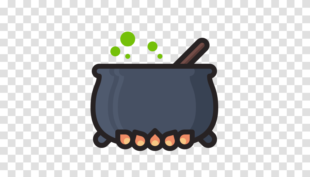 Halloween Horror Pot Potion Scary Witch Icon, Weapon, Weaponry, Cannon, Ashtray Transparent Png