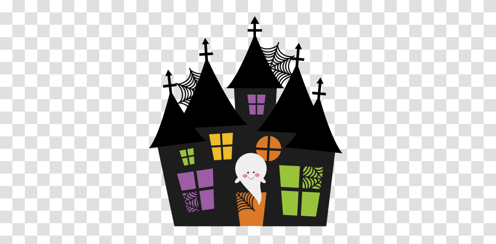 Halloween House Picture, Building, Theme Park, Amusement Park Transparent Png