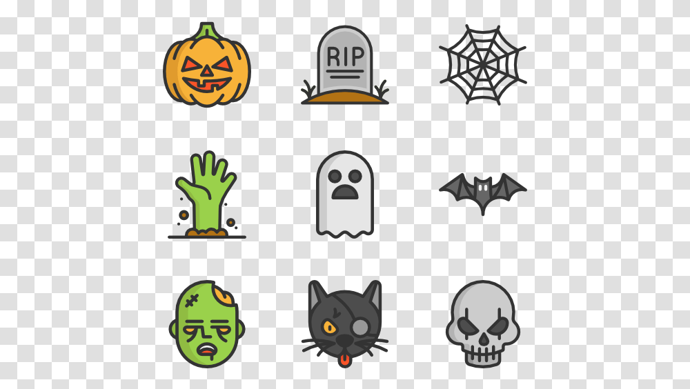 Halloween Icon Free, Poster, Advertisement, Stencil Transparent Png