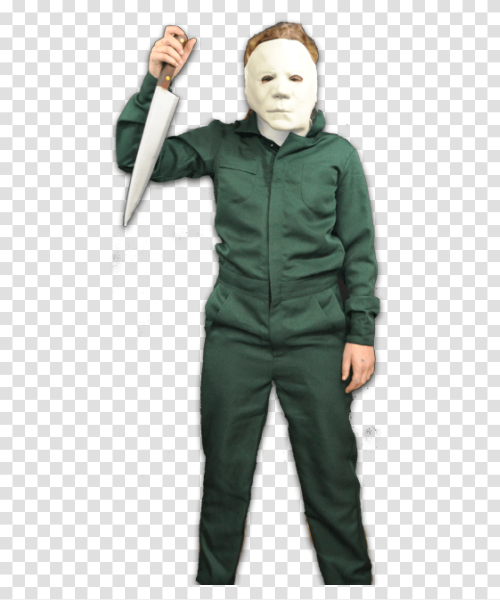 Halloween Ii Michael Myers Kids Mask Michael Myers Costume For Kids, Clothing, Person, Sleeve, Pants Transparent Png