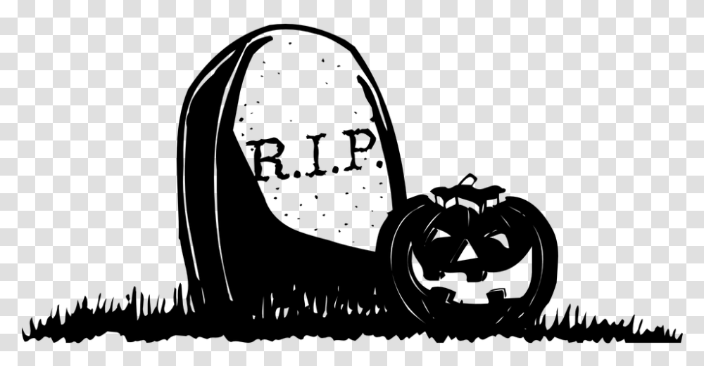 Halloween Jack O Lantern Gravestone Tombstone Pumpkin Clip Art, Gray, World Of Warcraft Transparent Png