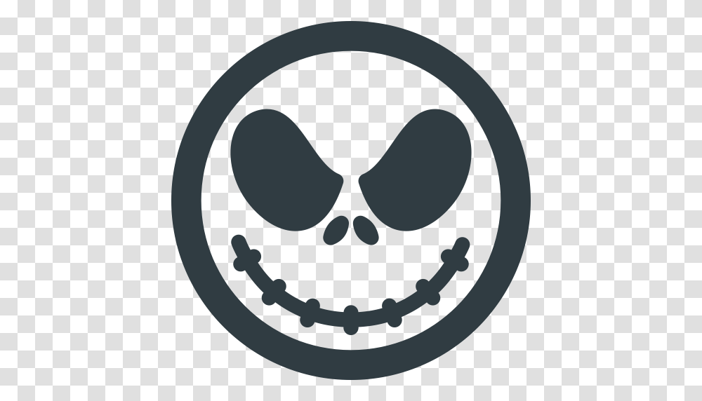 Halloween Jack Skellington Icon, Label, Stencil, Mustache Transparent Png