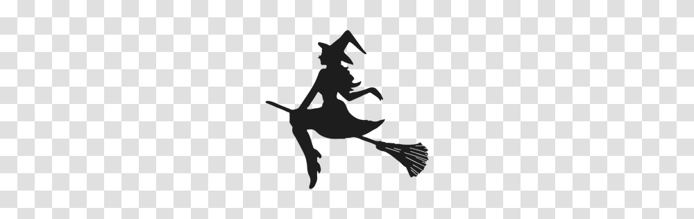Halloween Kid Witch Costume Silhouette, Person, Human Transparent Png