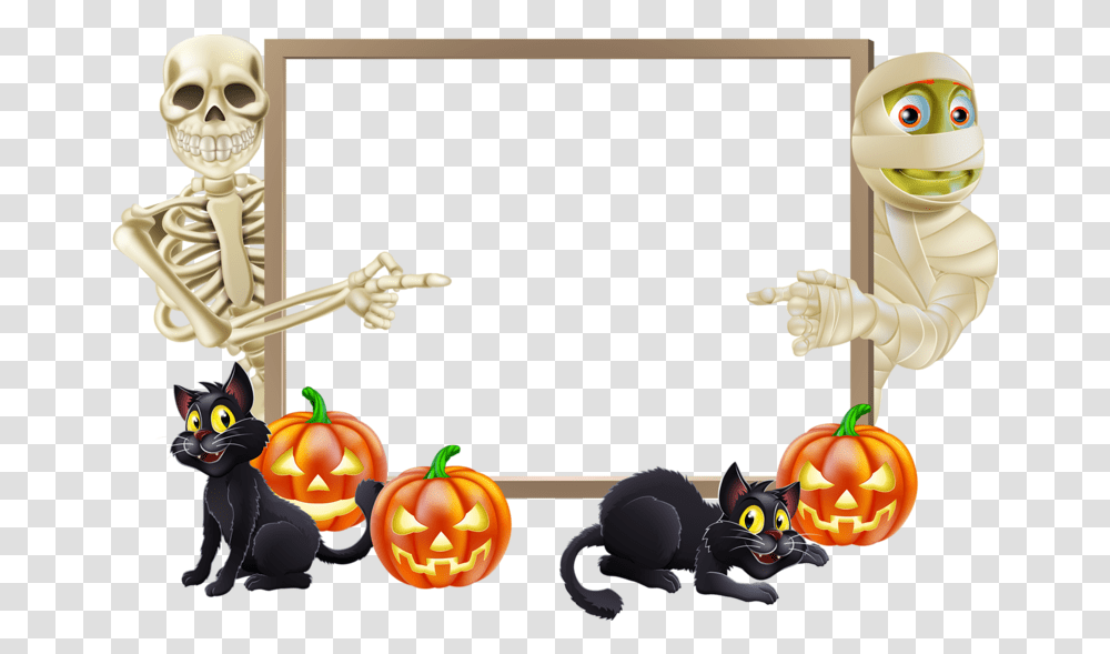 Halloween Landscape Trick Ortreating Clip Art Frame Halloween Frame Transparent Png