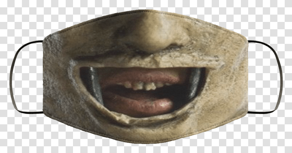 Halloween Leatherface Face Mask Cloth Face Mask, Teeth, Mouth, Lip, Jaw Transparent Png