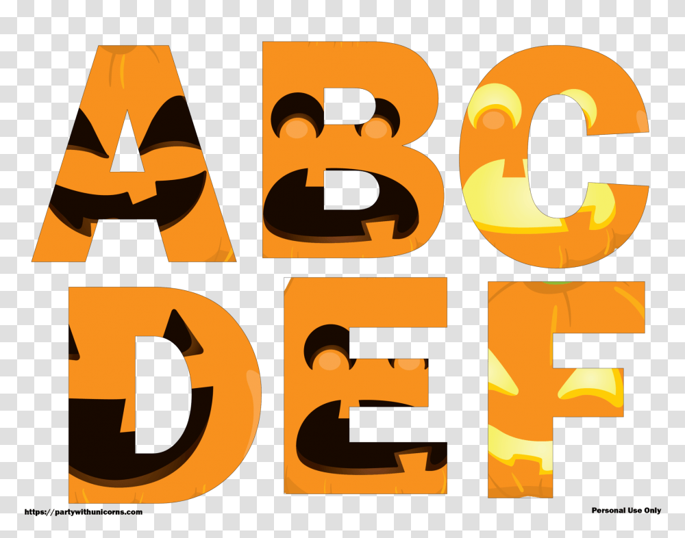 Halloween Letters Printable Jack O Free Printable Halloween Alphabet Letters, Number, Symbol, Text, Word Transparent Png