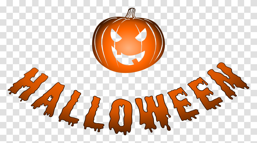 Halloween Logo With Jack O Lantern Icons, Plant, Pumpkin, Vegetable, Food Transparent Png
