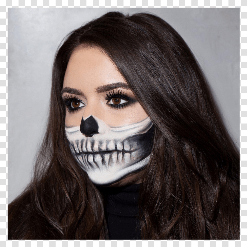 Halloween Makeup Easy Scary, Person, Face, Hair Transparent Png