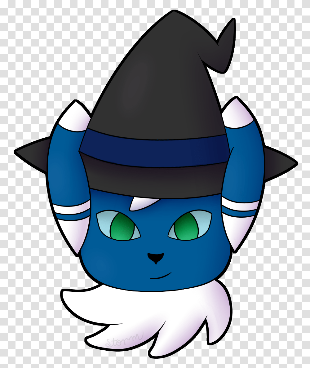 Halloween Meowstic Cartoon, Apparel, Hat, Party Hat Transparent Png