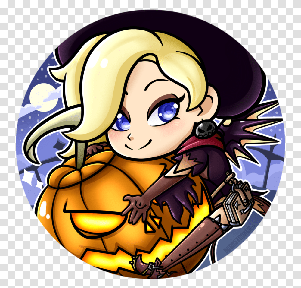 Halloween Mercy Icon By Neonstryker Halloween Mercy Icon, Art, Person, Meal, Food Transparent Png