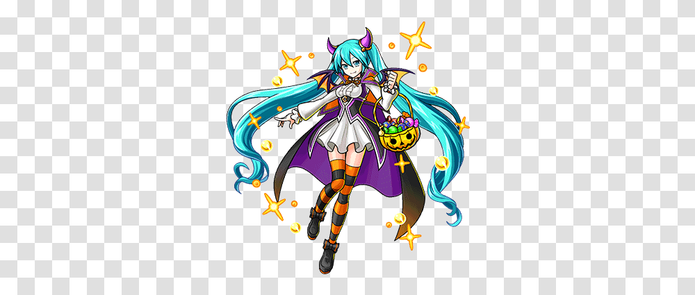 Halloween Miku Unison League Halloween Miku, Manga, Comics, Book, Person Transparent Png