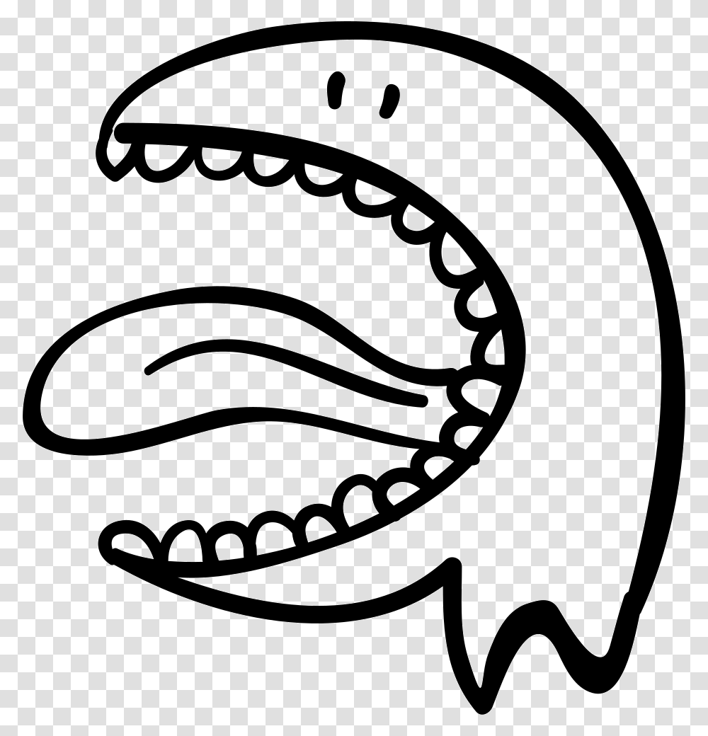 Halloween Monster Animal Head With Big Open Mouth Svg Monster With Mouth Open, Sea Life, Label, Teeth Transparent Png