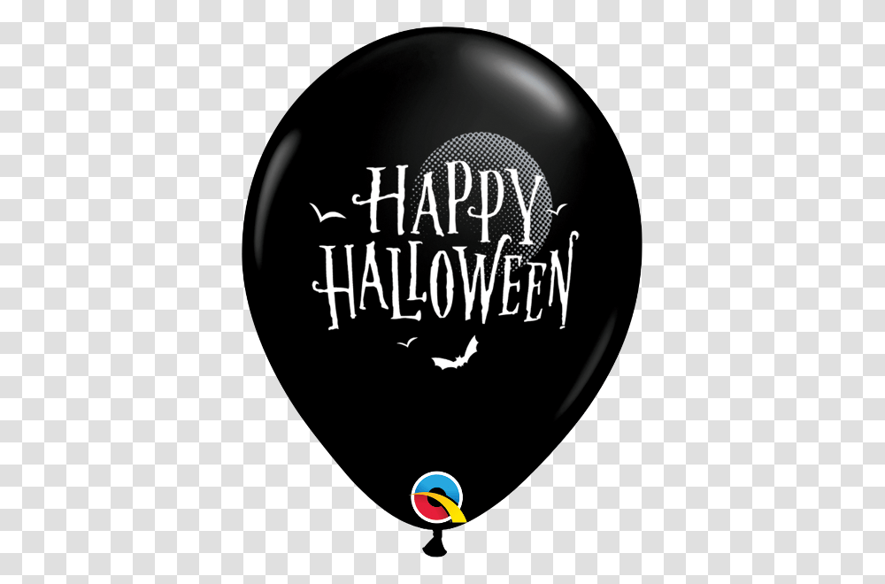 Halloween Moon Amp Bats Balloons Balloon, Sphere, Word, Poster Transparent Png
