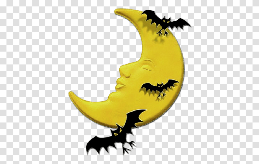 Halloween Moon Clipart Free Fictional Character, Dragon, Banana, Plant, Food Transparent Png