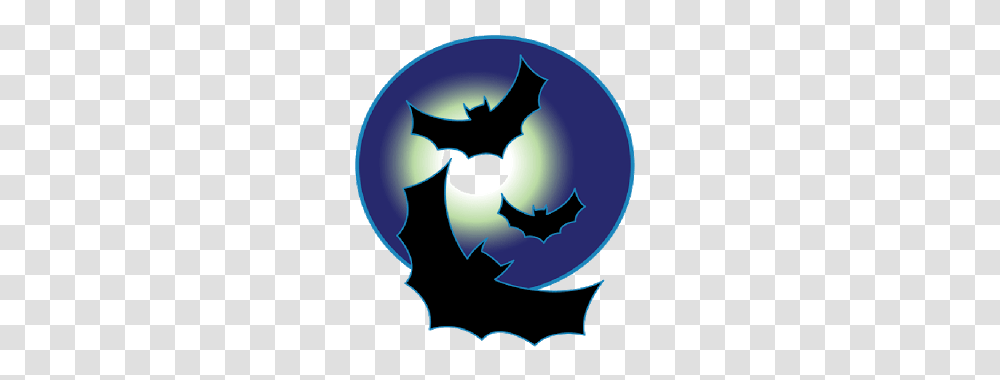 Halloween Moon With Bats Clip Art Clip Art, Painting Transparent Png