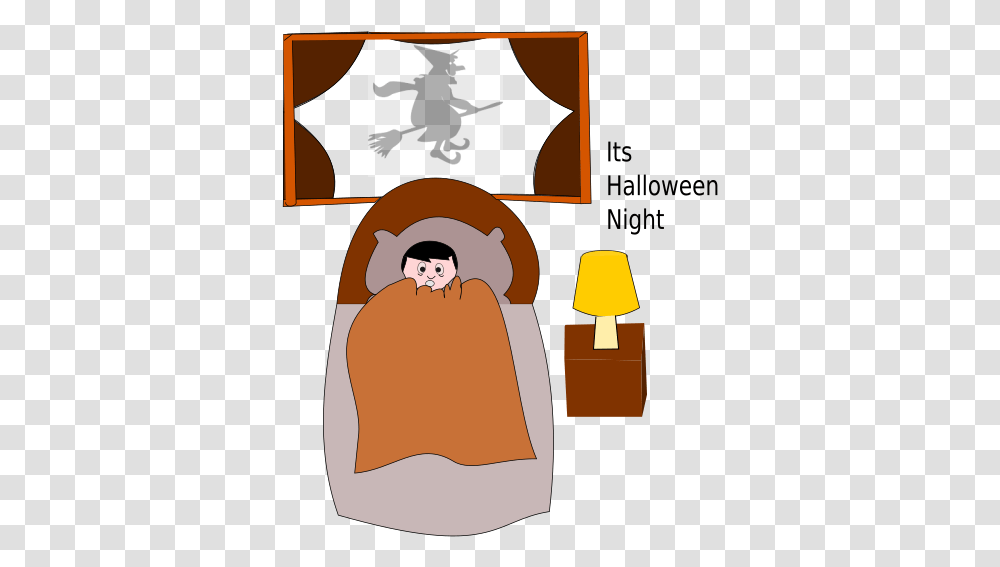 Halloween Night Halloween Bed Clipart, Apparel Transparent Png