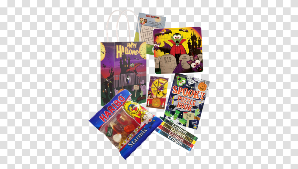 Halloween Party Bags Party Bag World Comic Book, Paper, Advertisement, Poster, Flyer Transparent Png