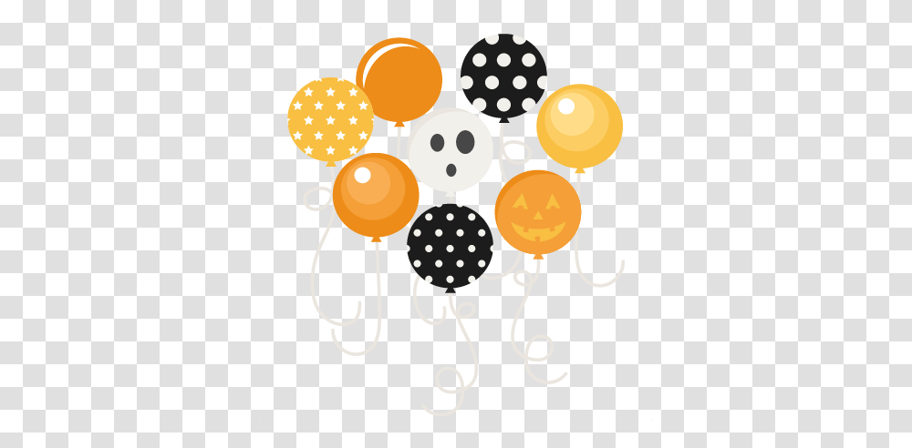 Halloween Party Balloons Scrapbook Cutting, Texture, Polka Dot, Sphere Transparent Png