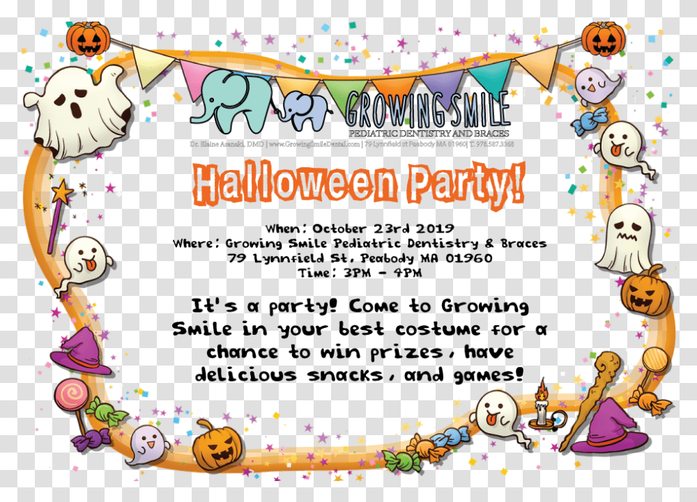 Halloween Party Cadre Halloween, Graphics, Paper, Text, Poster Transparent Png
