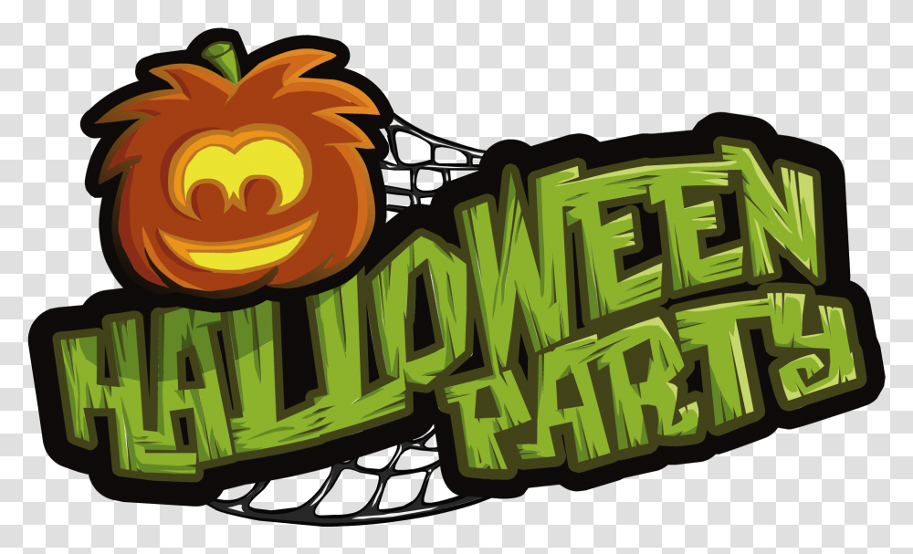 Halloween Party Logo Halloween Party Background, Dynamite, Plant, Text, Produce Transparent Png