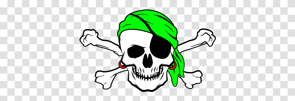 Halloween Pirate Skull Crossbones Bandana Eyepatch Greeting Card Creepy, Person, Human, Sunglasses, Accessories Transparent Png