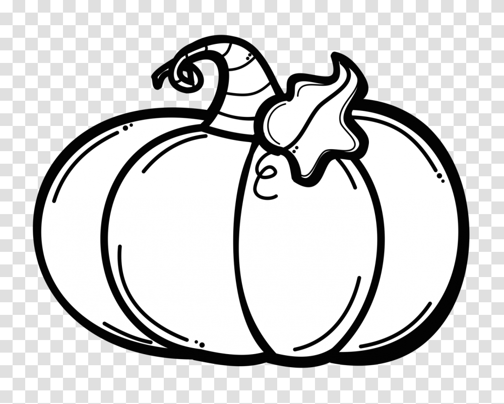 Halloween Pumpkin Clipart Black And White, Plant, Food, Fruit, Produce Transparent Png