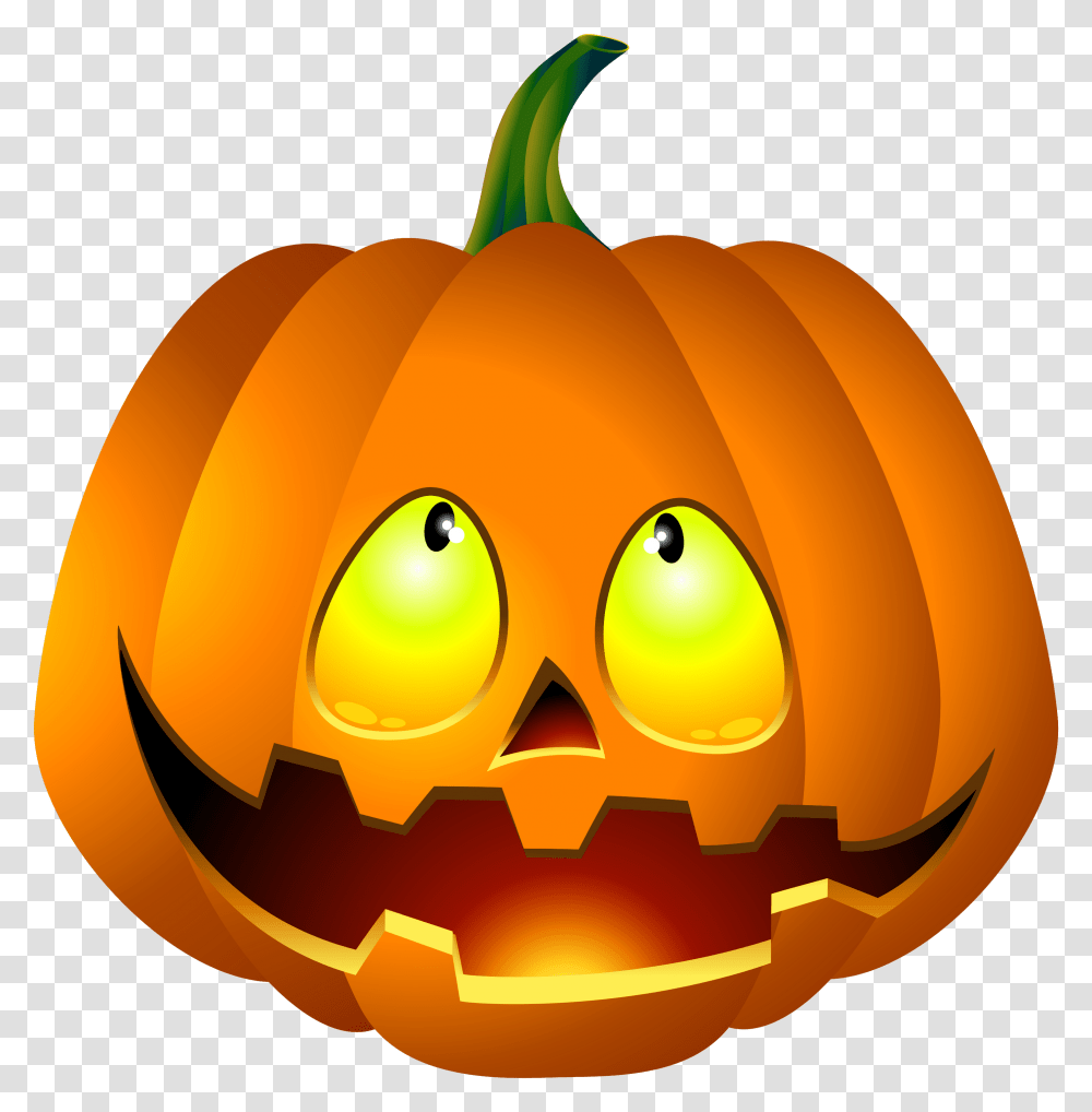 Halloween Pumpkin Clipart, Vegetable, Plant, Food Transparent Png