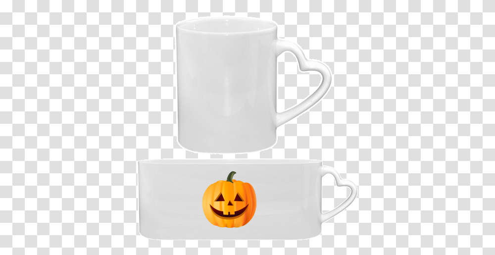 Halloween Pumpkin Custom Mug Love With Photo And Text Mug, Coffee Cup, Plant, Vegetable, Food Transparent Png