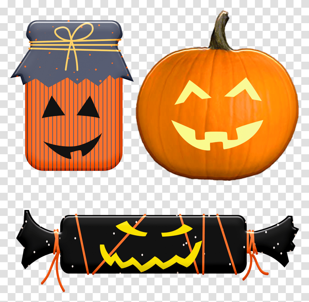 Halloween Pumpkin Gifts Pumpkin, Vegetable, Plant, Food, Produce Transparent Png