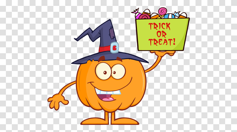 Halloween Pumpkin Holds A Box With Candy Witch Vector Halloween Candy Corn Cartoon, Plant, Produce, Food, Vegetable Transparent Png