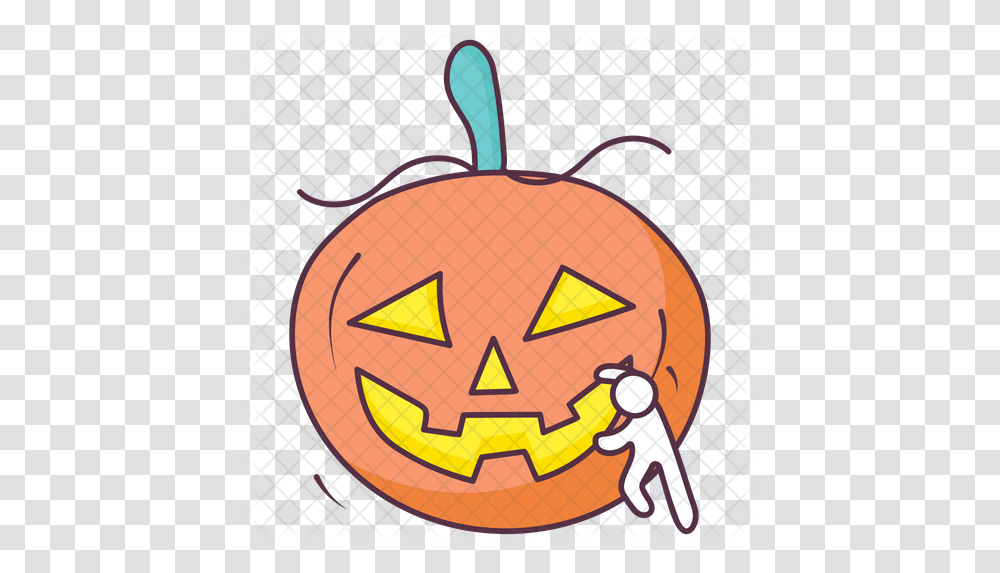 Halloween Pumpkin Icon Of Colored Clip Art, Road Sign, Symbol Transparent Png