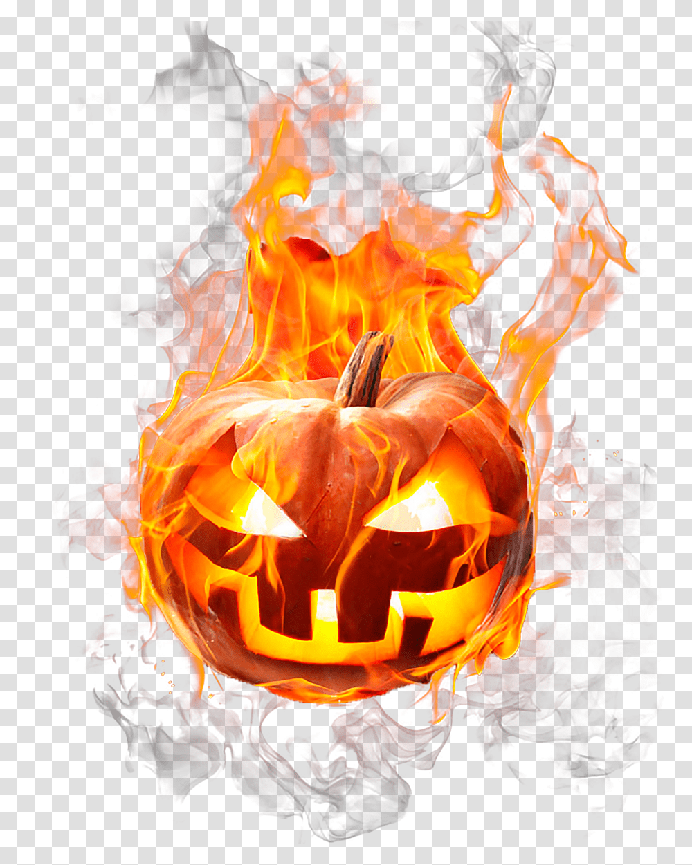 Halloween Pumpkin In Fire Image Free Download Searchpngcom Lantern Halloween Pumpkin Fire, Bonfire, Flame Transparent Png