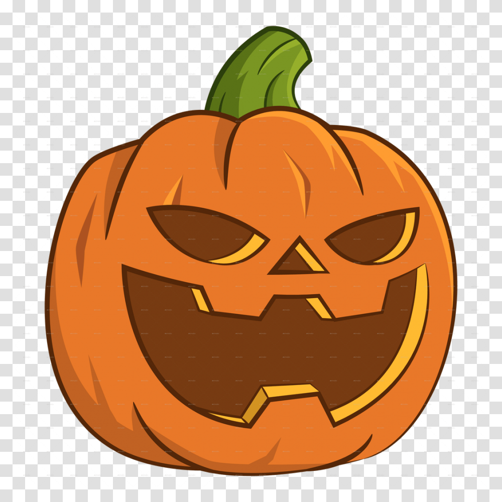 Halloween Pumpkin Render Cartoon, Plant, Vegetable, Food, Helmet Transparent Png