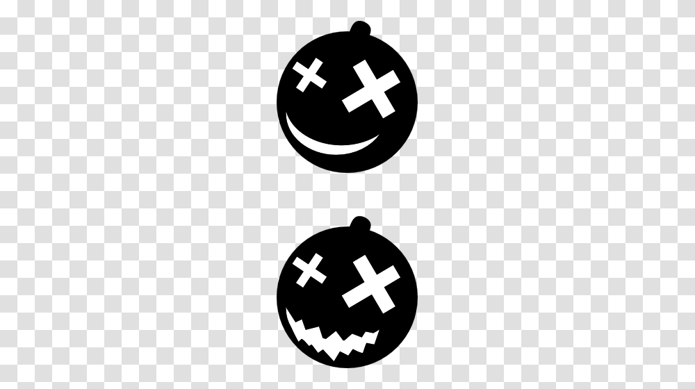 Halloween Pumpkins Black And White Vector Clip Art, Logo, Trademark Transparent Png