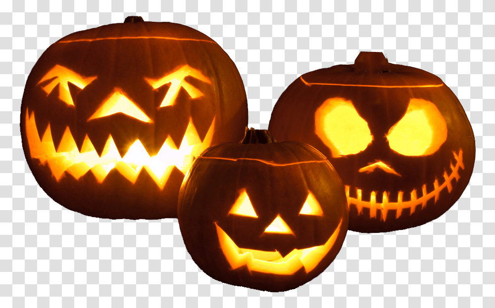 Halloween Pumpkins, Lamp, Plant, Vegetable, Food Transparent Png