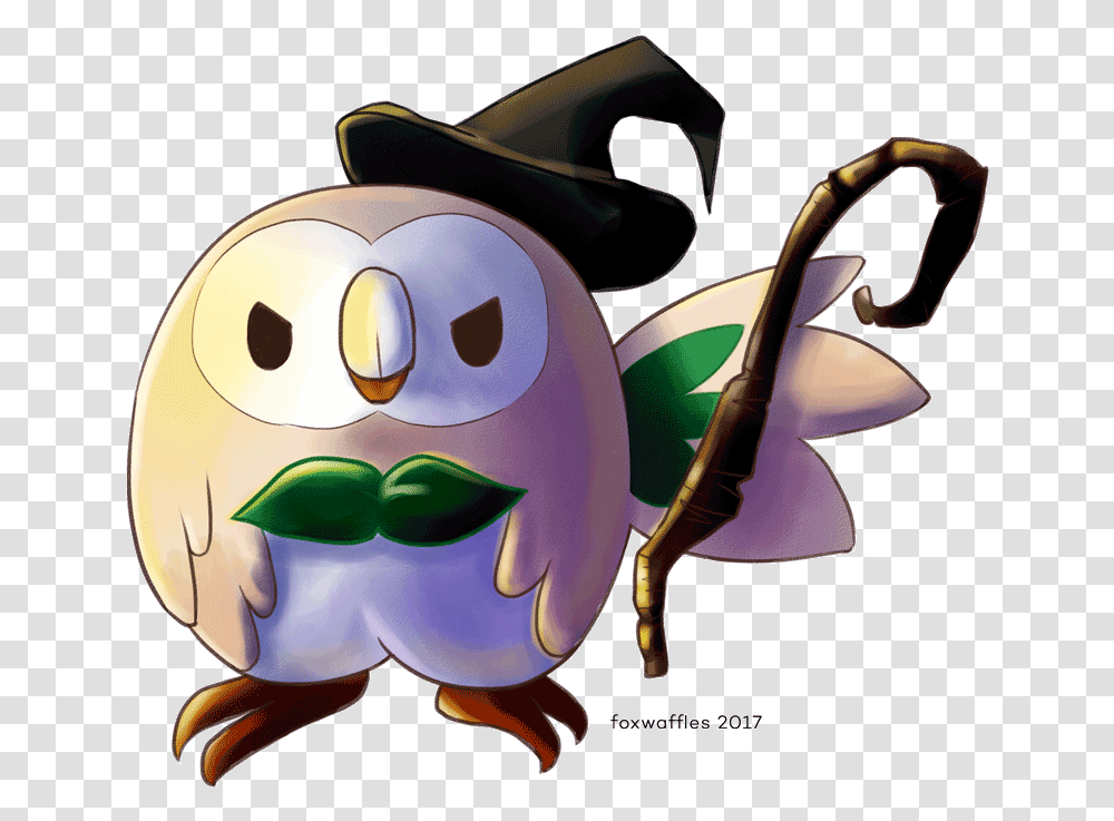 Halloween Rowlet Doodle I Did Happy Halloween Rowlet Pokemon, Graphics, Art, Toy, Angry Birds Transparent Png