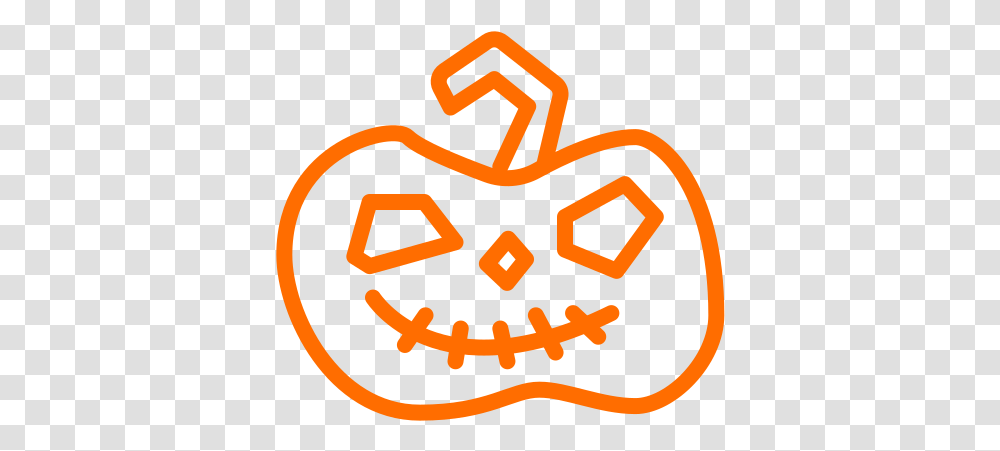 Halloween Scary Pumpkin Lantern Free Icon Of Clip Art, Symbol, Text, Logo, Trademark Transparent Png