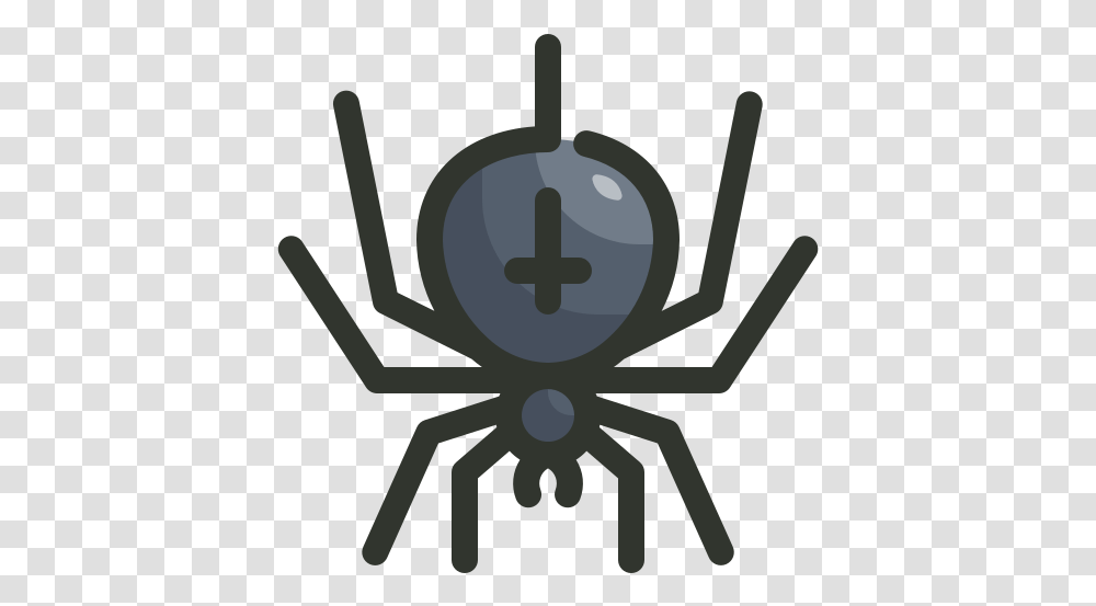 Halloween Scary Spider Spooky Free Clip Art, Invertebrate, Animal, Insect, Arachnid Transparent Png