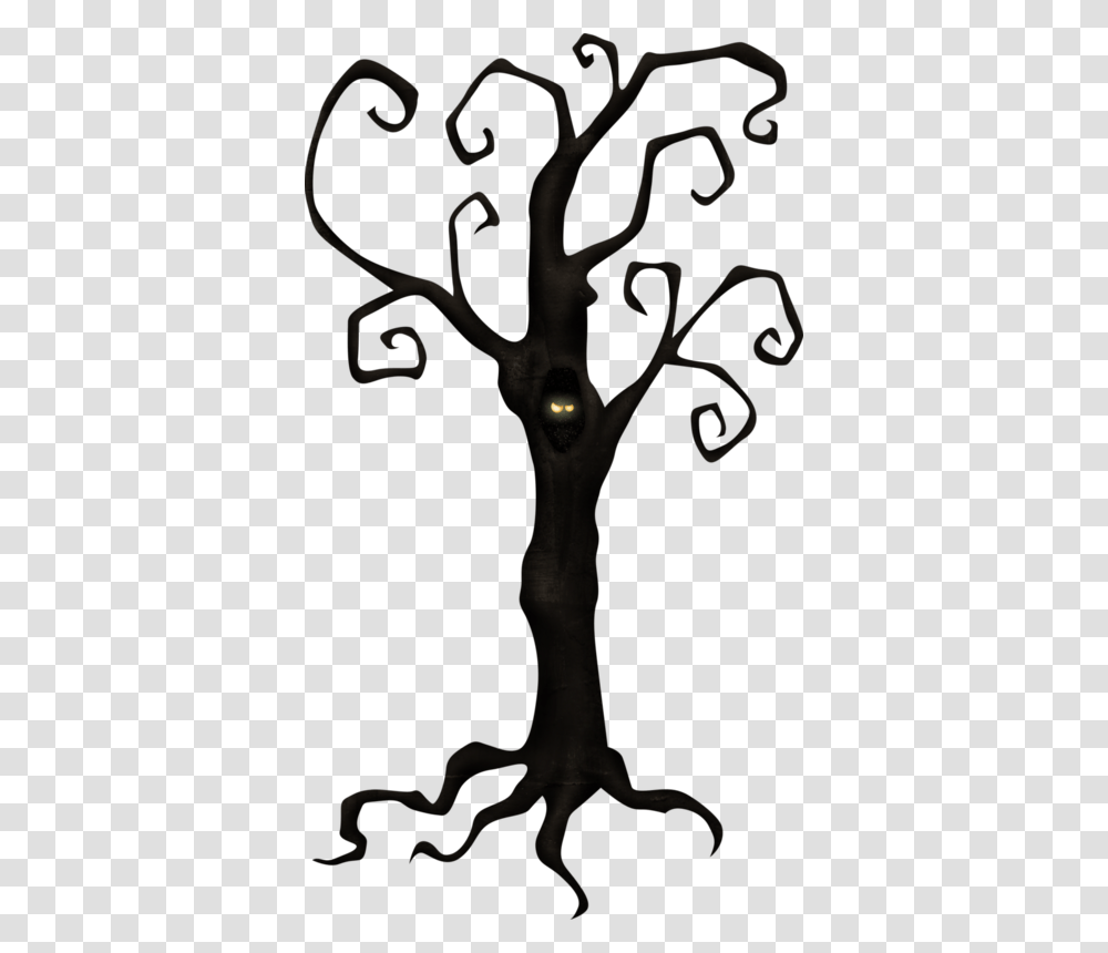 Halloween Scherenschnitt Baum, Tree, Plant, Scissors Transparent Png