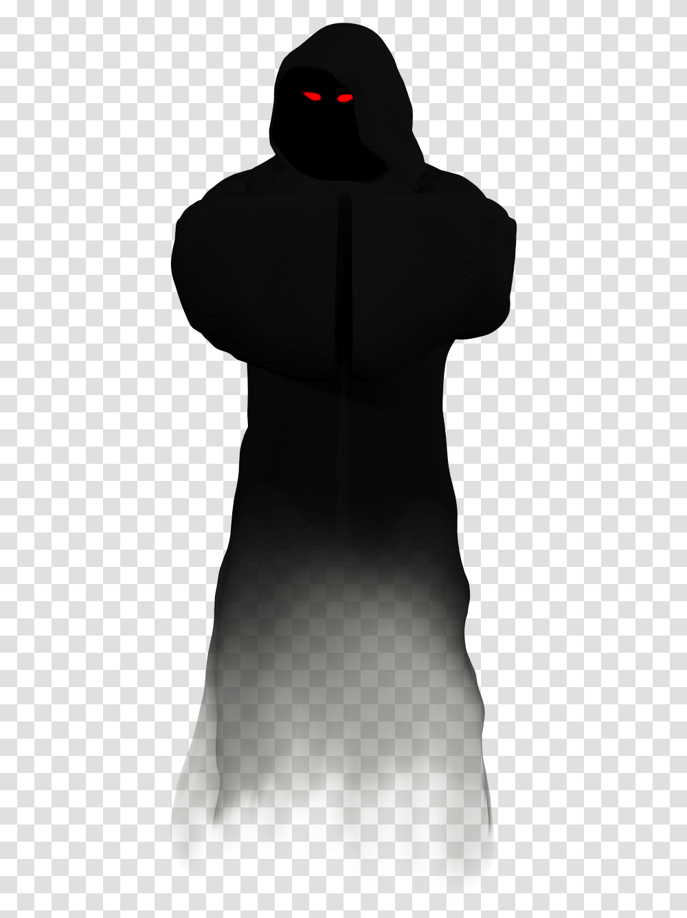 Halloween Shadow Priest Ghost Black Shadow Of Ghost, Silhouette, Clothing, Neck, Person Transparent Png