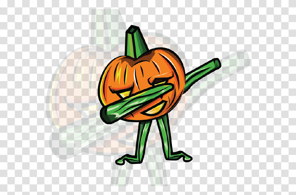 Halloween Shirt Pumpkin Dabbing Hip Hop Dab By Pumpkin, Plant, Vegetable, Food, Graphics Transparent Png