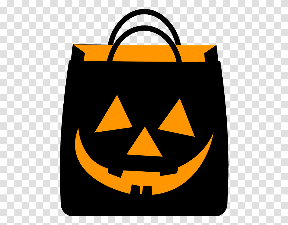 Halloween Shopping Free Image On Pixabay Halloween Bag Clipart, Symbol, Batman Logo, Trademark Transparent Png