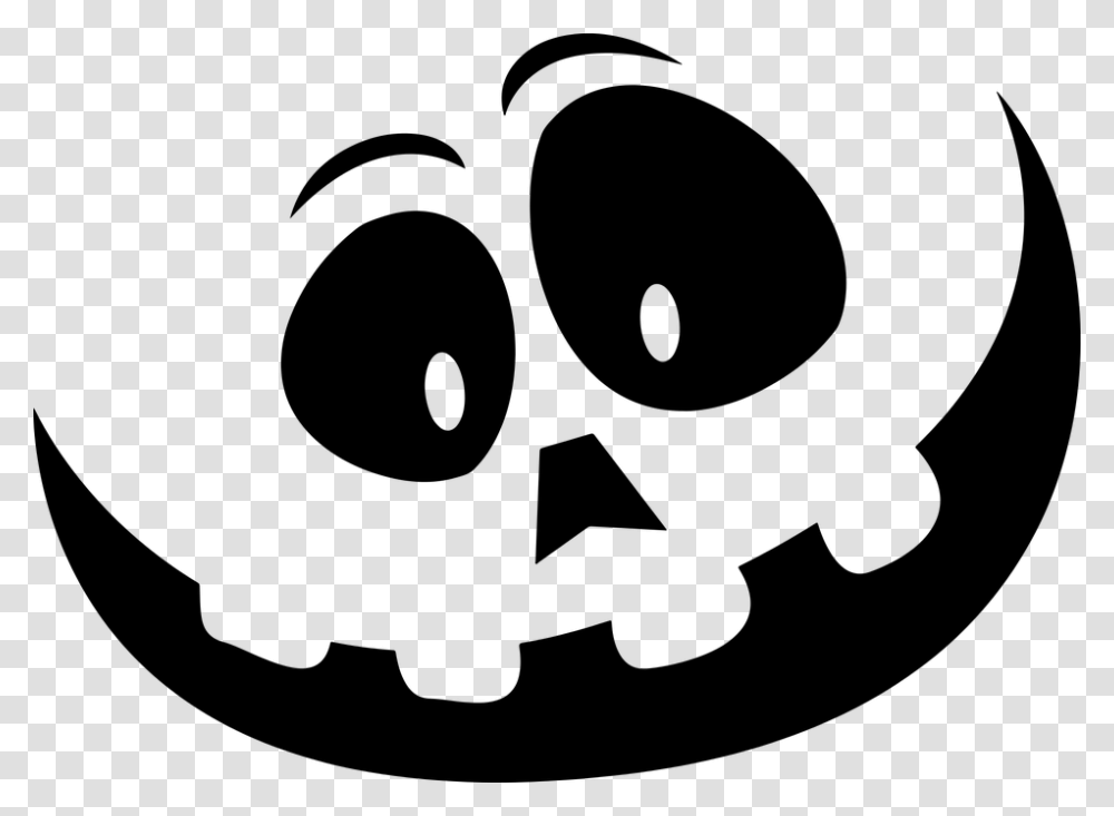 Halloween Silhouette Pumpkin File Jack O Lantern Face Svg, Gray, World Of Warcraft Transparent Png