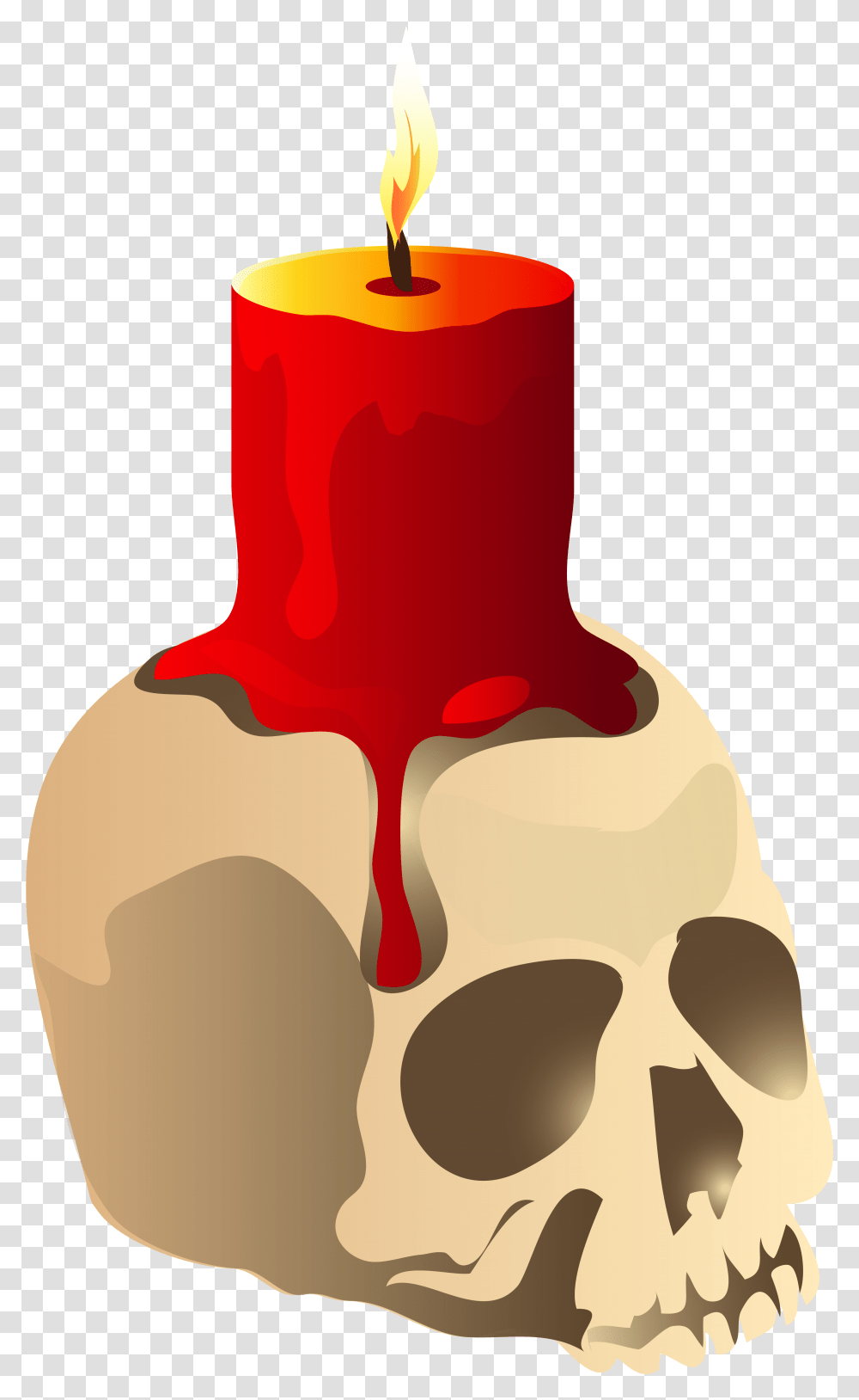 Halloween Skull Candle Clipart Image Halloween Candle Clipart, Mountain, Outdoors, Nature Transparent Png