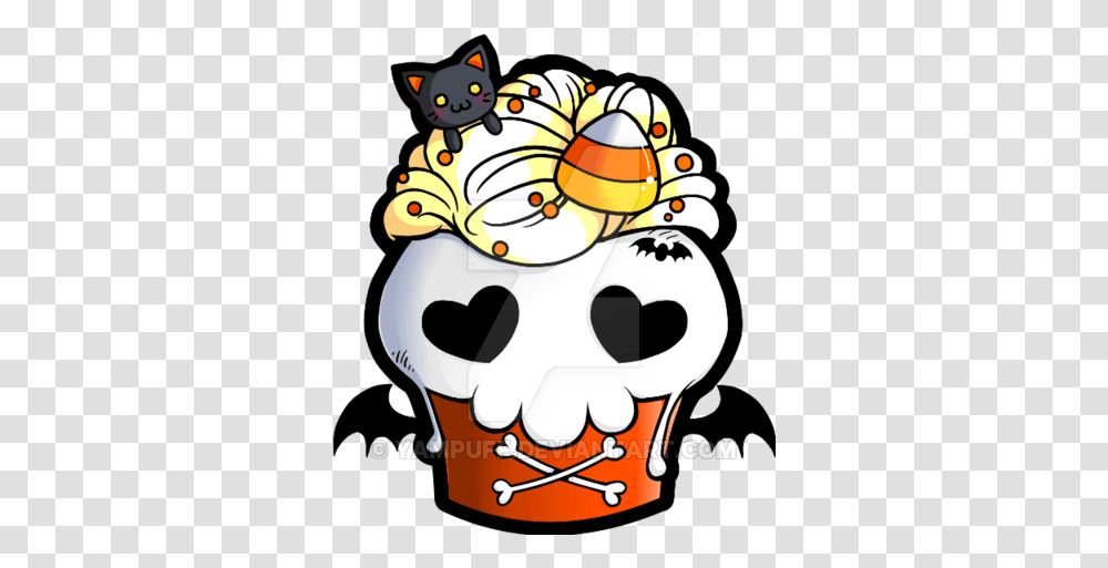 Halloween Skull Cupcake, Performer, Bird, Animal Transparent Png