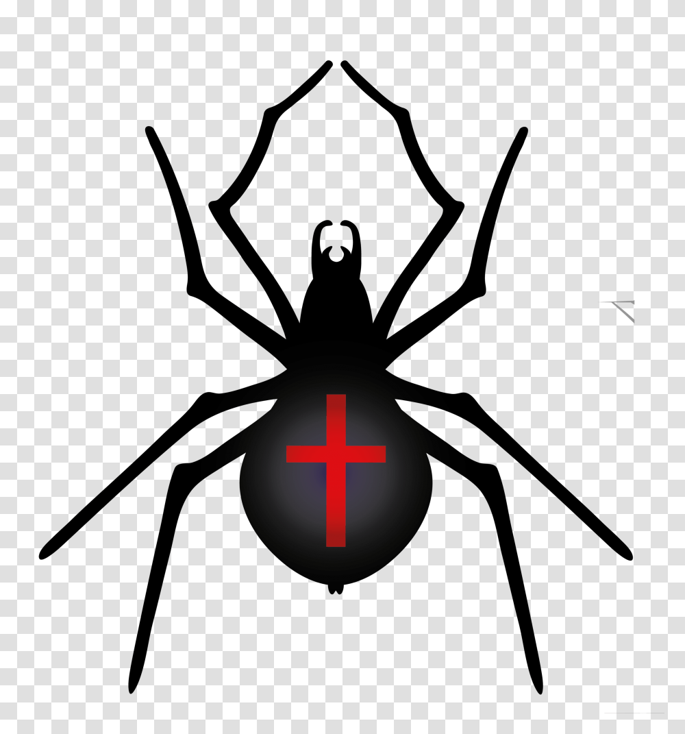 Halloween Spider, Silhouette, Cross Transparent Png