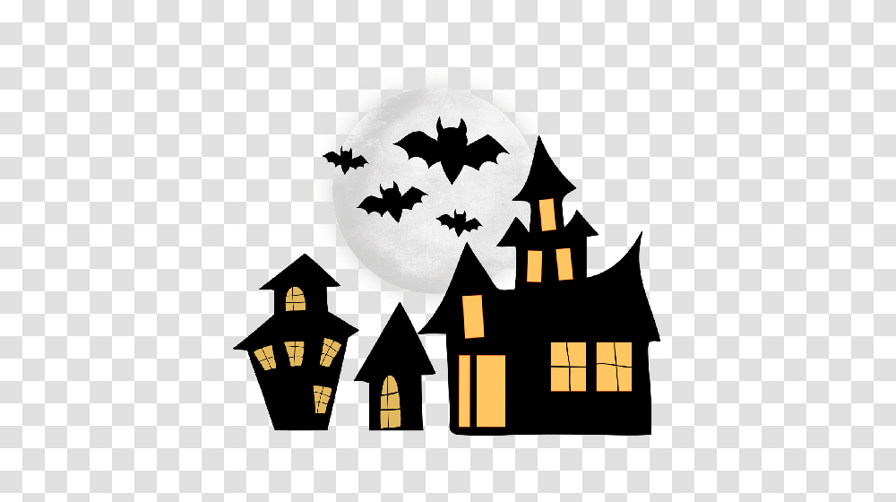 Halloween Spooky House Clip Art Cliparts, Batman Logo, Poster, Advertisement Transparent Png